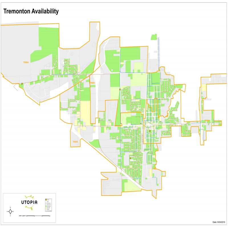 Tremonton Availability Map